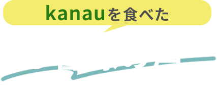 kanauを食べたお客様の声